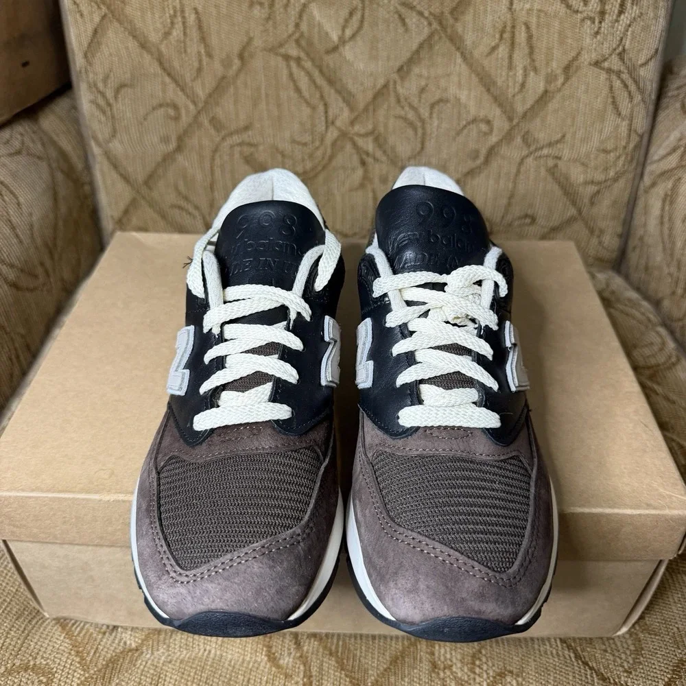 New Balance 998 Made In USA Teddy Santis Brown Toe U998RE Men's Size 6D Sneakers
